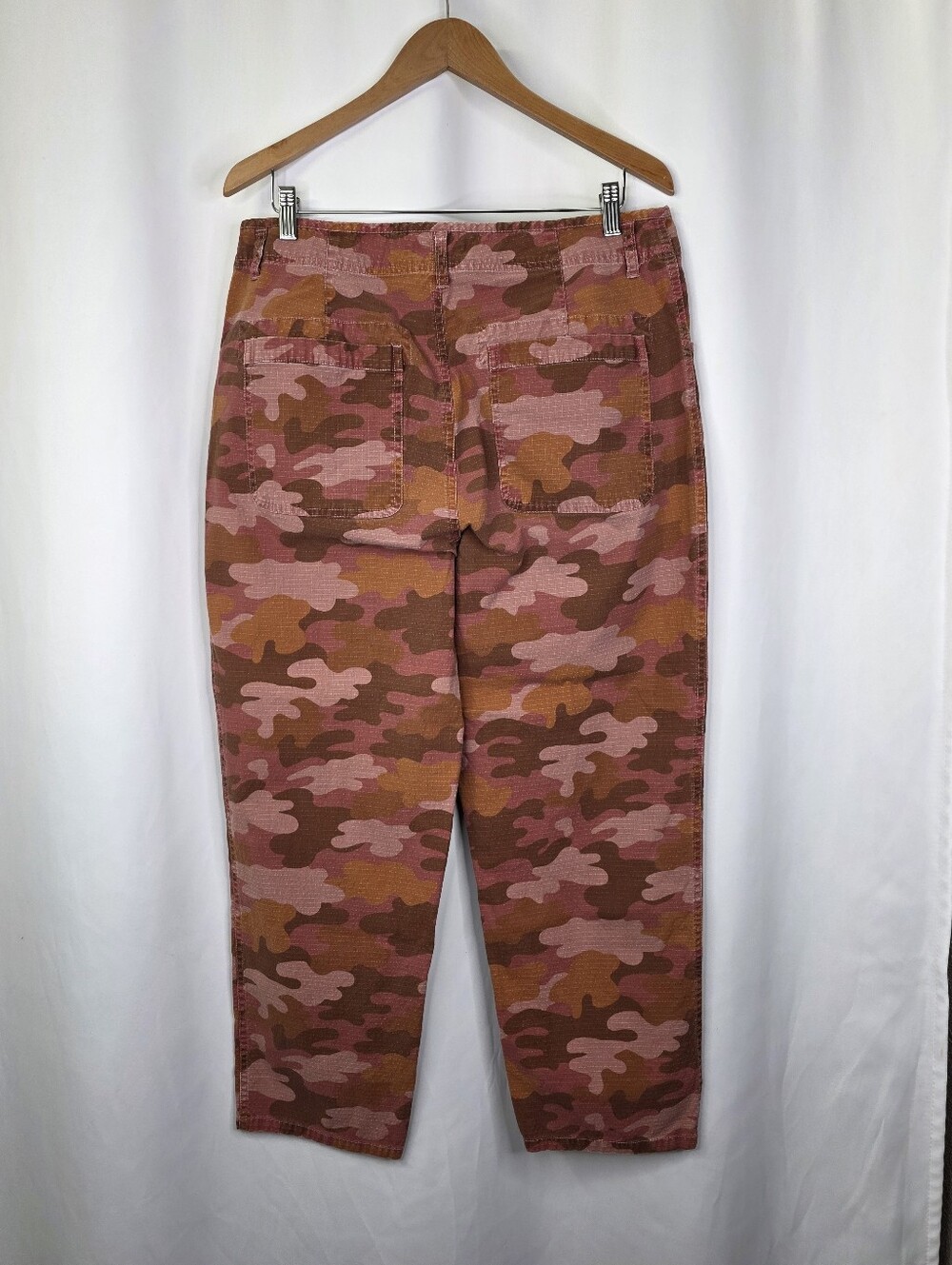 Sundance Catalog Quincy Ripstop Size 12 Camoflauge Pants Multicolor Lightweight - Picture 8 of 13